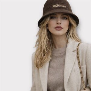 MCM Vintage MCM “Legere” Knit Bucket Hat – Rare Archive Piece